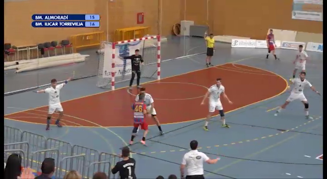 Segunda parte del partido de balonmano BM Almoradi - BM Ilicar Mare Nostrum Torrevieja